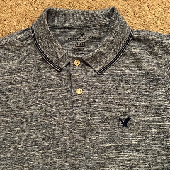 Men’s gray American Eagle Polo size XS - Picture 2 of 6